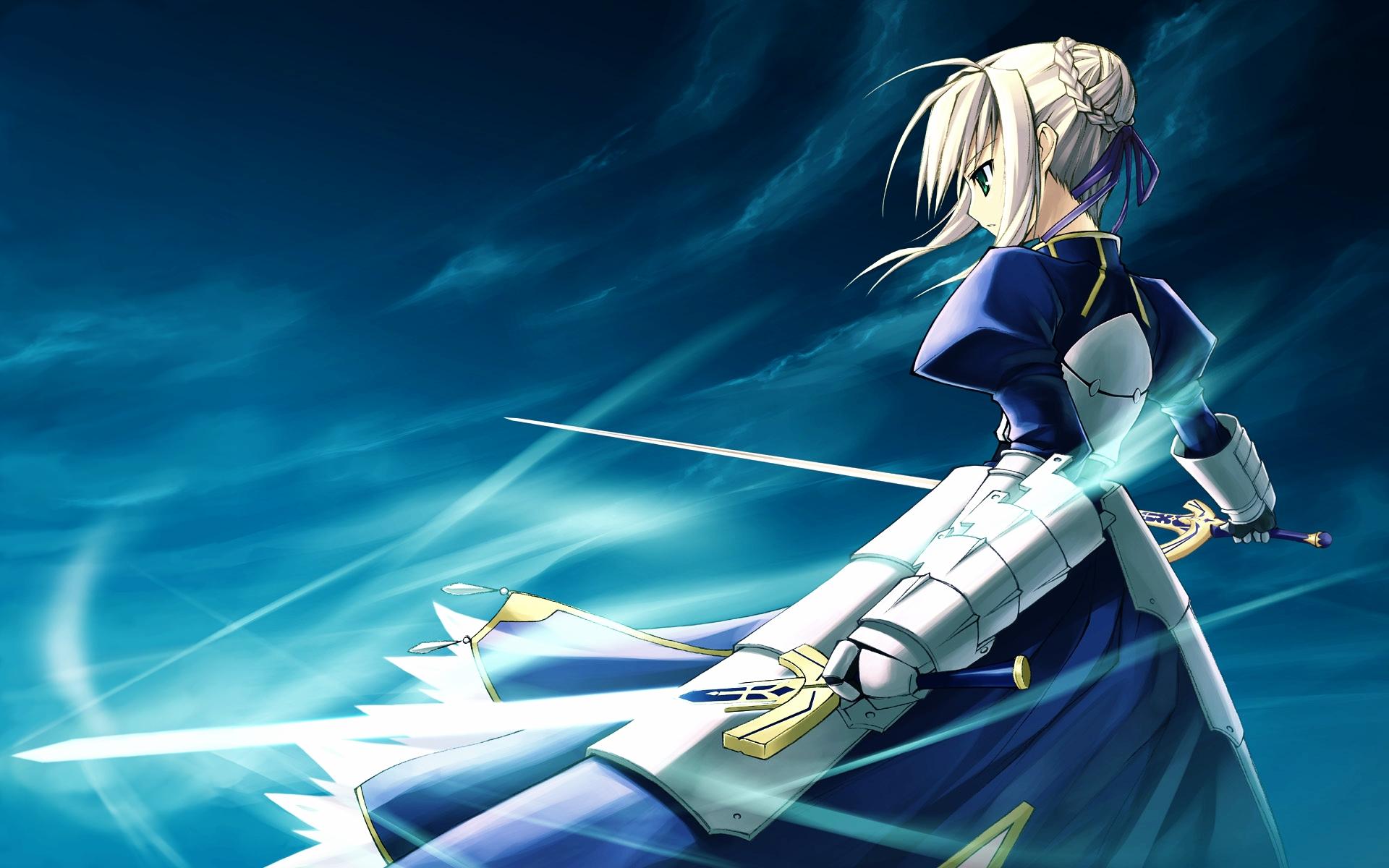 9. "Saber" from Fate/stay night - wide 5