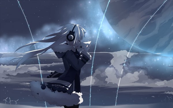 headphones wallpaper. Anime - Headphones Wallpaper