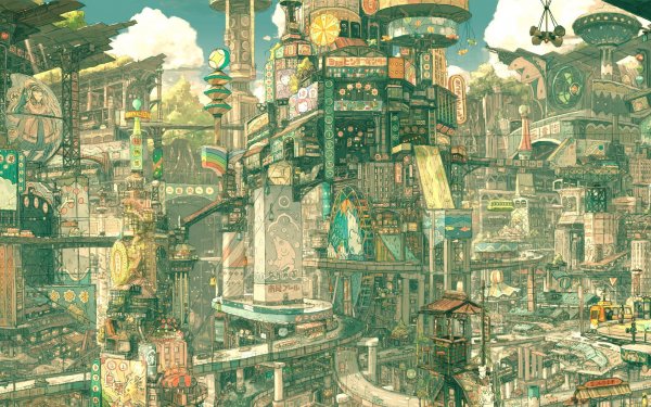 Fantasy - city Wallpapers and Backgrounds