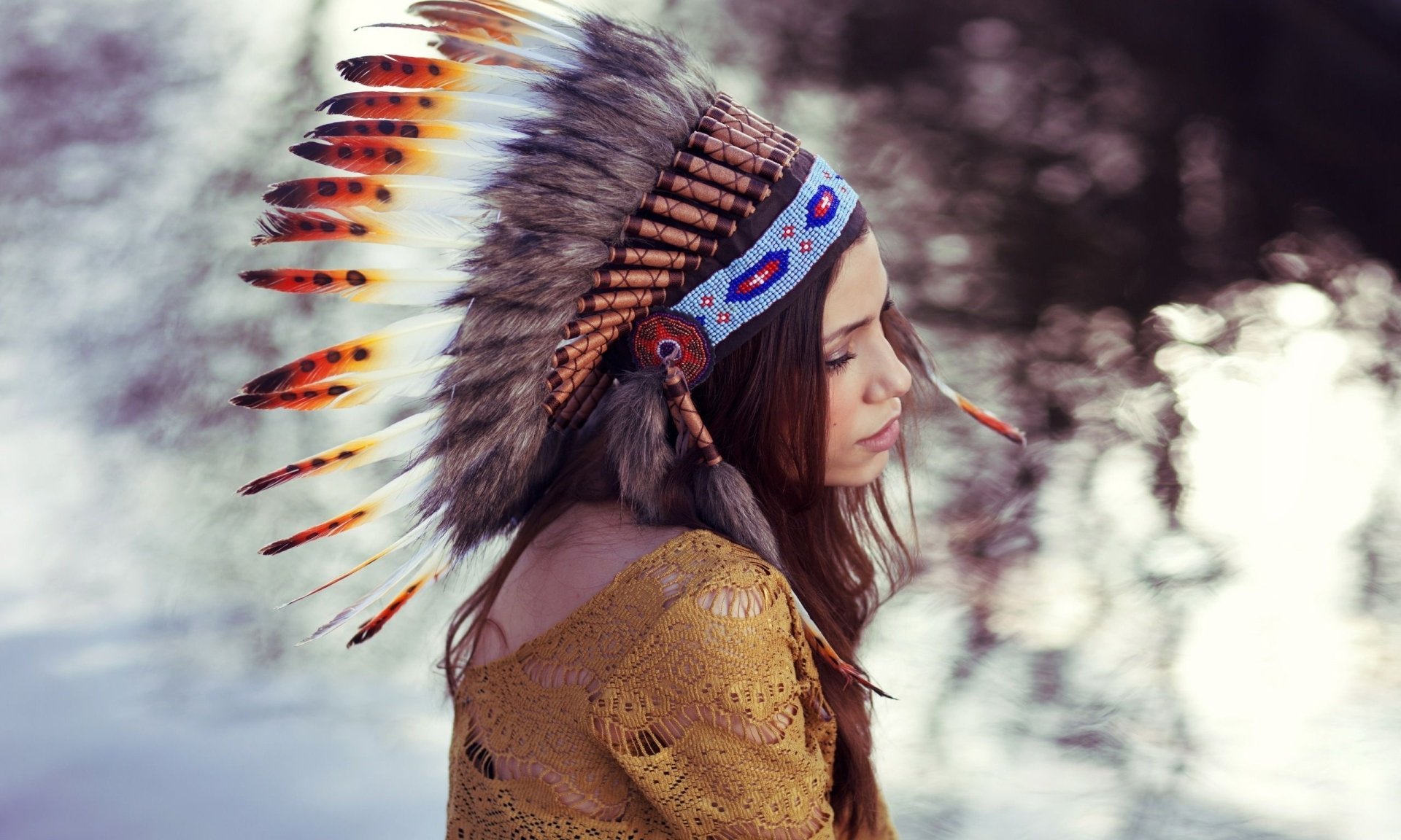 Redhead native indian