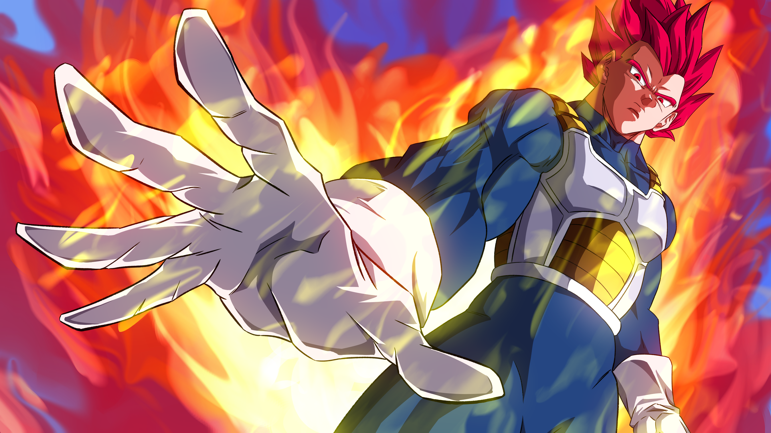 Vegeta SSJ God by バァサク