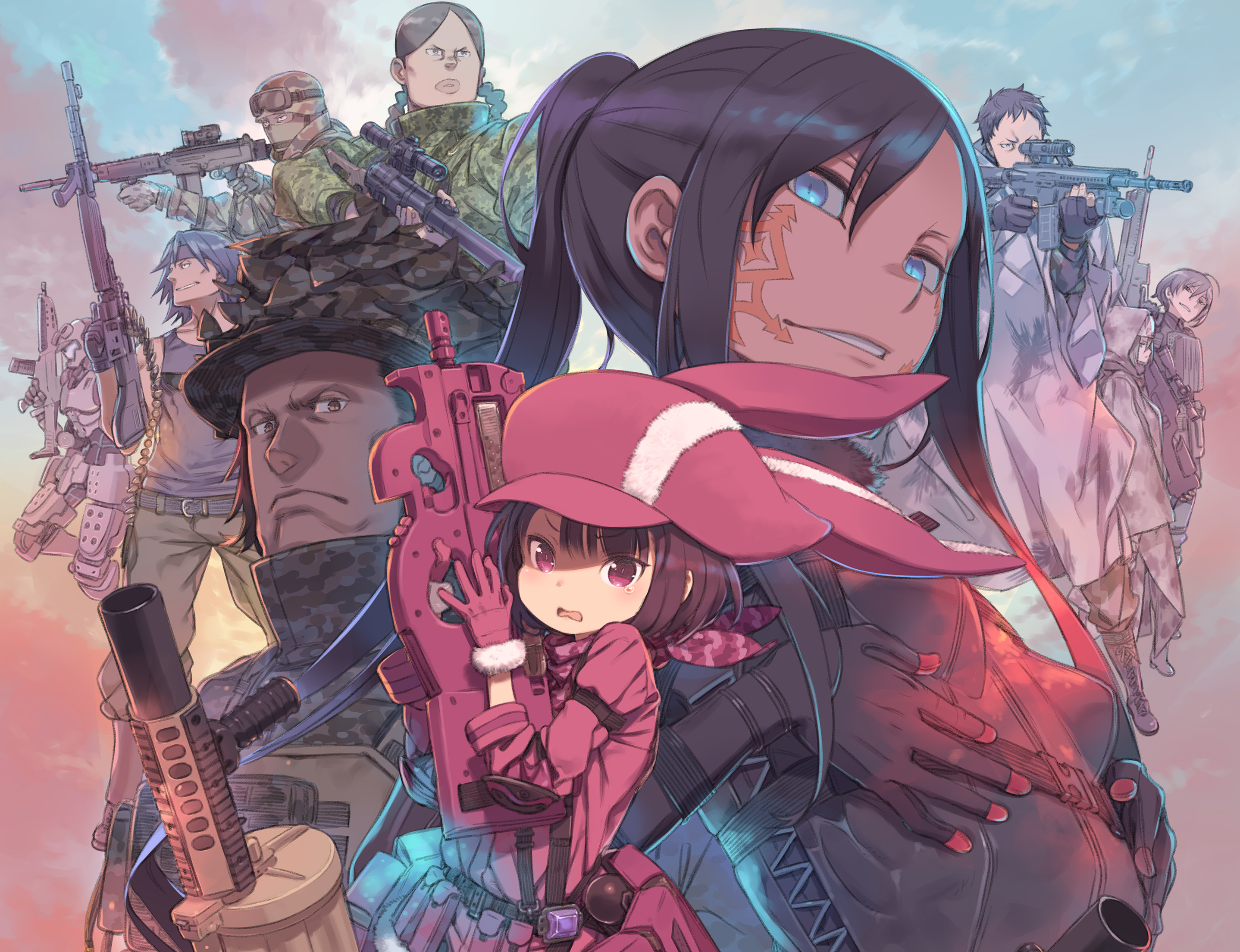 Gun Gale Online Wallpaper 1366x768