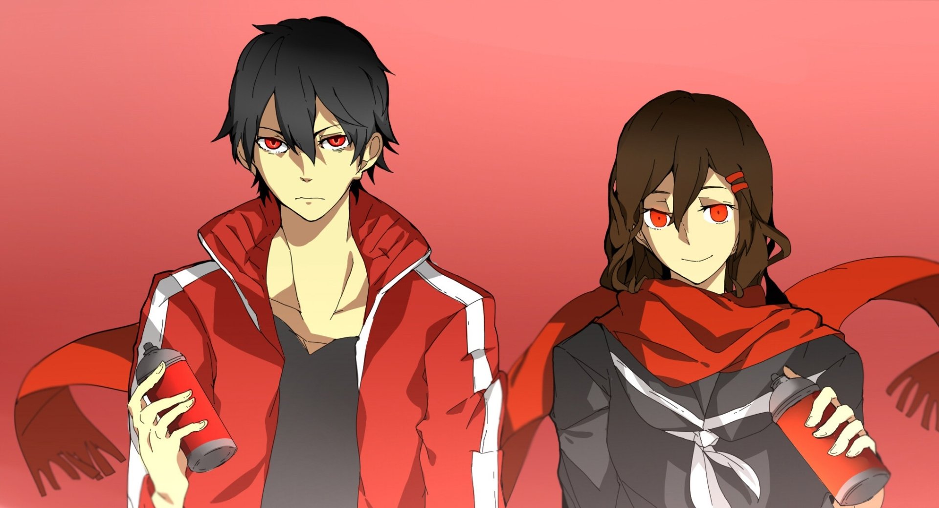 Download Ayano Tateyama Shintaro Kisaragi Anime Kagerou Project HD Wallpaper by wuke