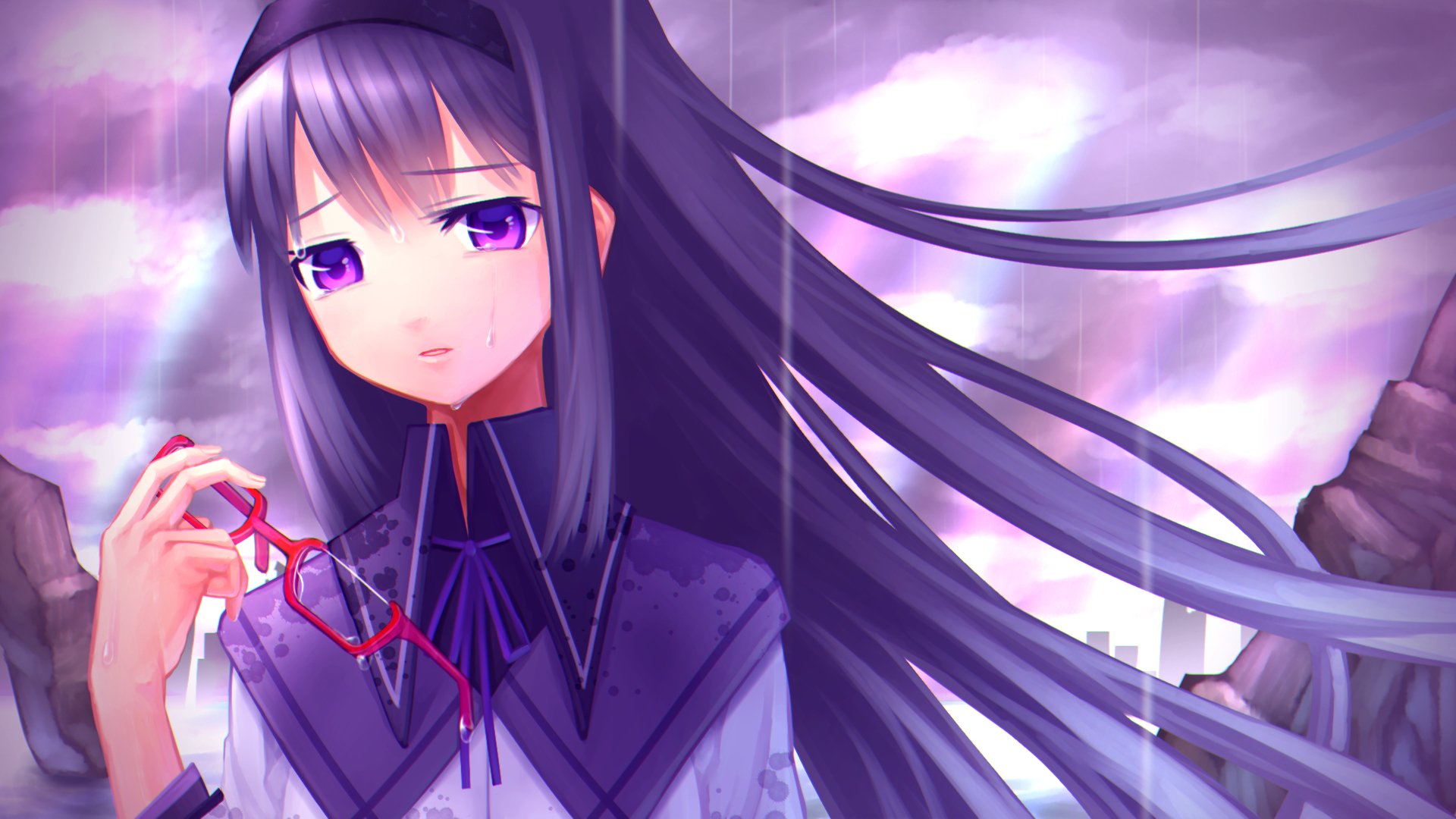 Download Homura Akemi Anime Puella Magi Madoka Magica HD Wallpaper by こがら