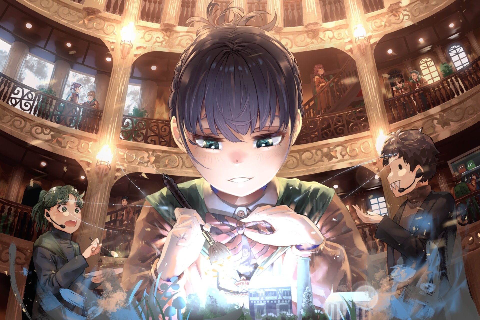 Download Anime Original Room Child Stairs Anime Room HD Wallpaper by HANI HAYA