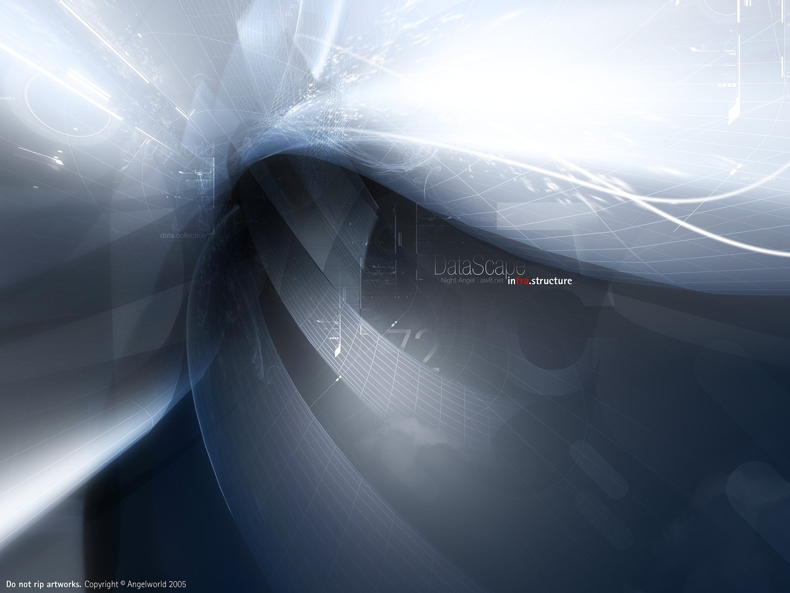 Abstract blue design featuring smooth curves and gradients, creating a visually striking HD desktop wallpaper and background.