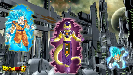  Hakaishin Frieza vs Goku &amp; Vegeta by skills2800