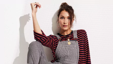 dungaree Celebrity Bella Hadid HD Desktop Wallpaper | Background Image