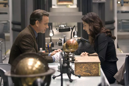 Ayelet Zurer Tom Hanks movie Angels & Demons HD Desktop Wallpaper | Background Image