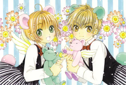 Syaoran Li Sakura Kinomoto Anime Cardcaptor Sakura HD Desktop Wallpaper | Background Image