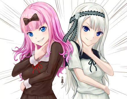 Kaguya Shinomiya Chika Fujiwara Kei Shirogane Anime Kaguya-sama: Love is War HD Desktop Wallpaper | Background Image
