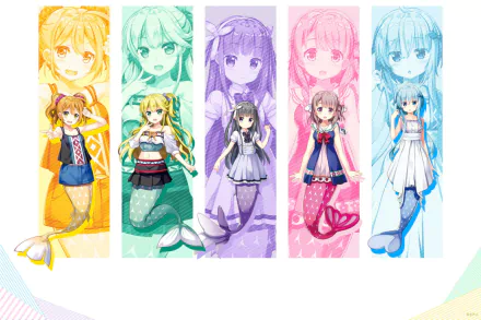 Sonata (Bermuda Triangle) Serena (Bermuda Triangle) Kanon (Bermuda Triangle) Fina (Bermuda Triangle) Caro (Bermuda Triangle) Anime Bermuda Triangle: Colorful Pastrale HD Desktop Wallpaper | Background Image