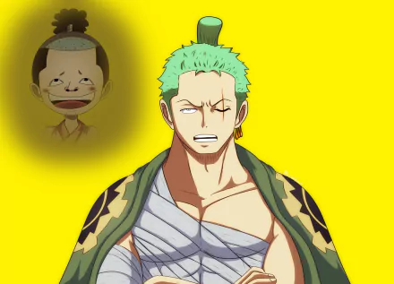 Kozuki Momonosuke Roronoa Zoro Anime One Piece HD Desktop Wallpaper | Background Image