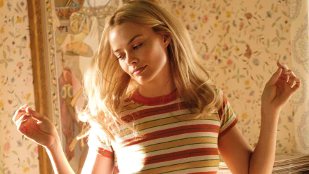 Sharon Tate Margot Robbie movie Once Upon A Time In Hollywood HD Desktop Wallpaper | Background Image