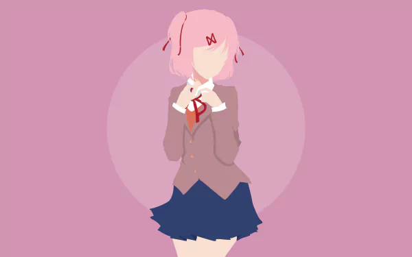 Natsuki (Doki Doki Literature Club!) video game Doki Doki Literature Club! HD Desktop Wallpaper | Background Image