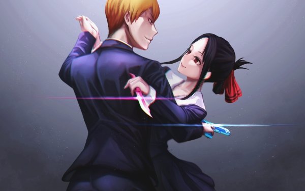 Anime Kaguya-sama: Love is War Kaguya Shinomiya Miyuki Shirogane HD Wallpaper | Background Image