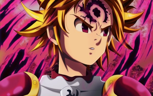 Anime The Seven Deadly Sins Meliodas Blonde Armor Purple Eyes HD Wallpaper | Background Image
