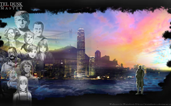 Anime Hotel Dusk Room HD Desktop Wallpaper | Background Image