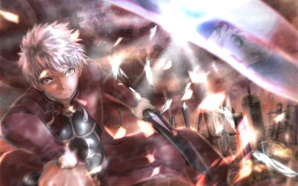 Shirou Emiya EMIYA Anime Fate/Stay Night: Unlimited Blade Works HD Desktop Wallpaper | Background Image