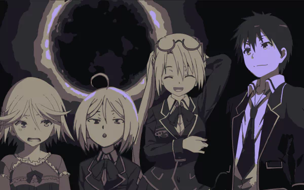 Mira Yamana Arin Kannazuki Selina Sherlock Arata Kasuga Anime Trinity Seven HD Desktop Wallpaper | Background Image