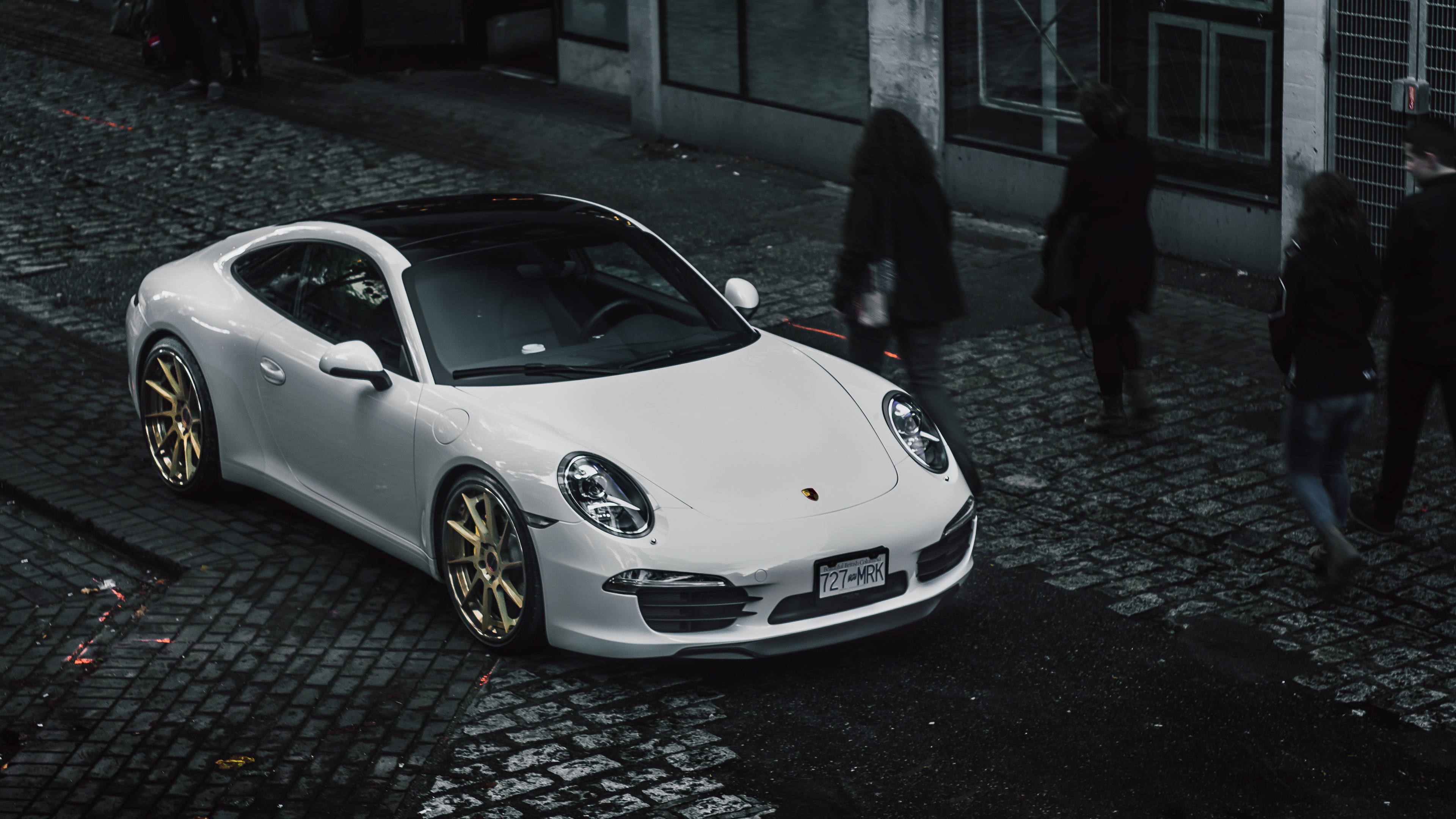 Download White Car Car Porsche Vehicle Porsche 911 4k Ultra HD Wallpaper