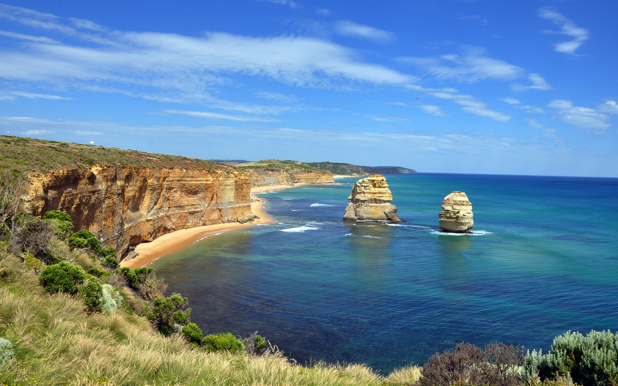 Stunning coastline cliff in Victoria, Australia