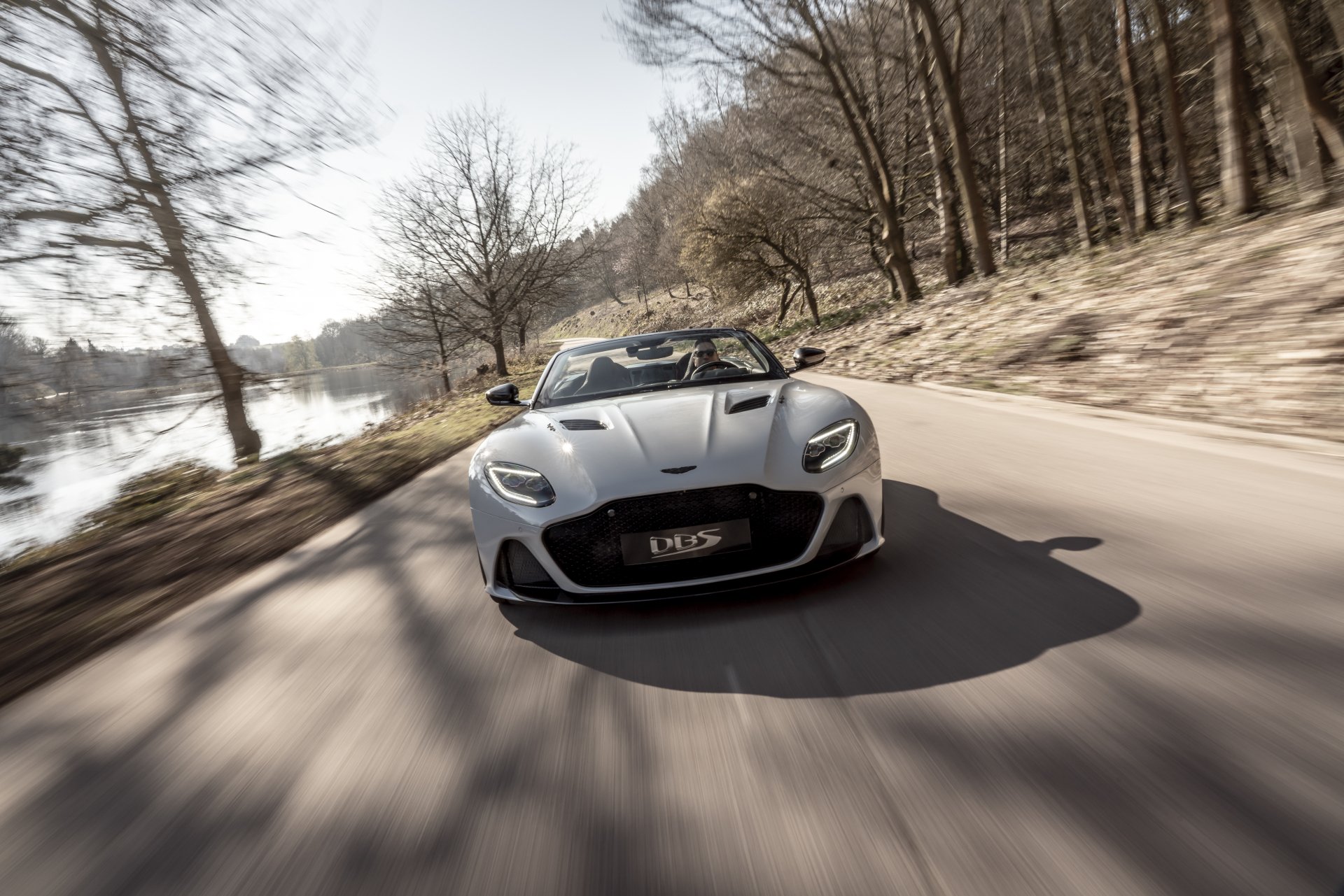 Download Cabriolet White Car Aston Martin DBS Vehicle Aston Martin DBS Superleggera 4k Ultra HD Wallpaper