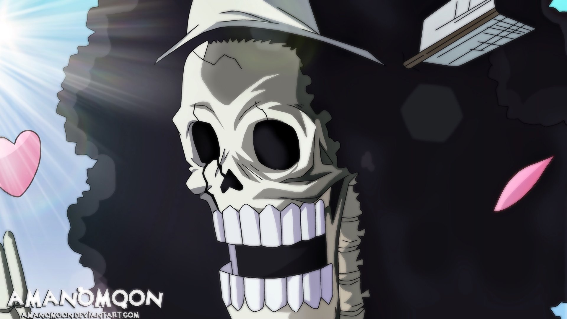 Download Brook (One Piece) Anime One Piece HD Wallpaper by Amanomoon
