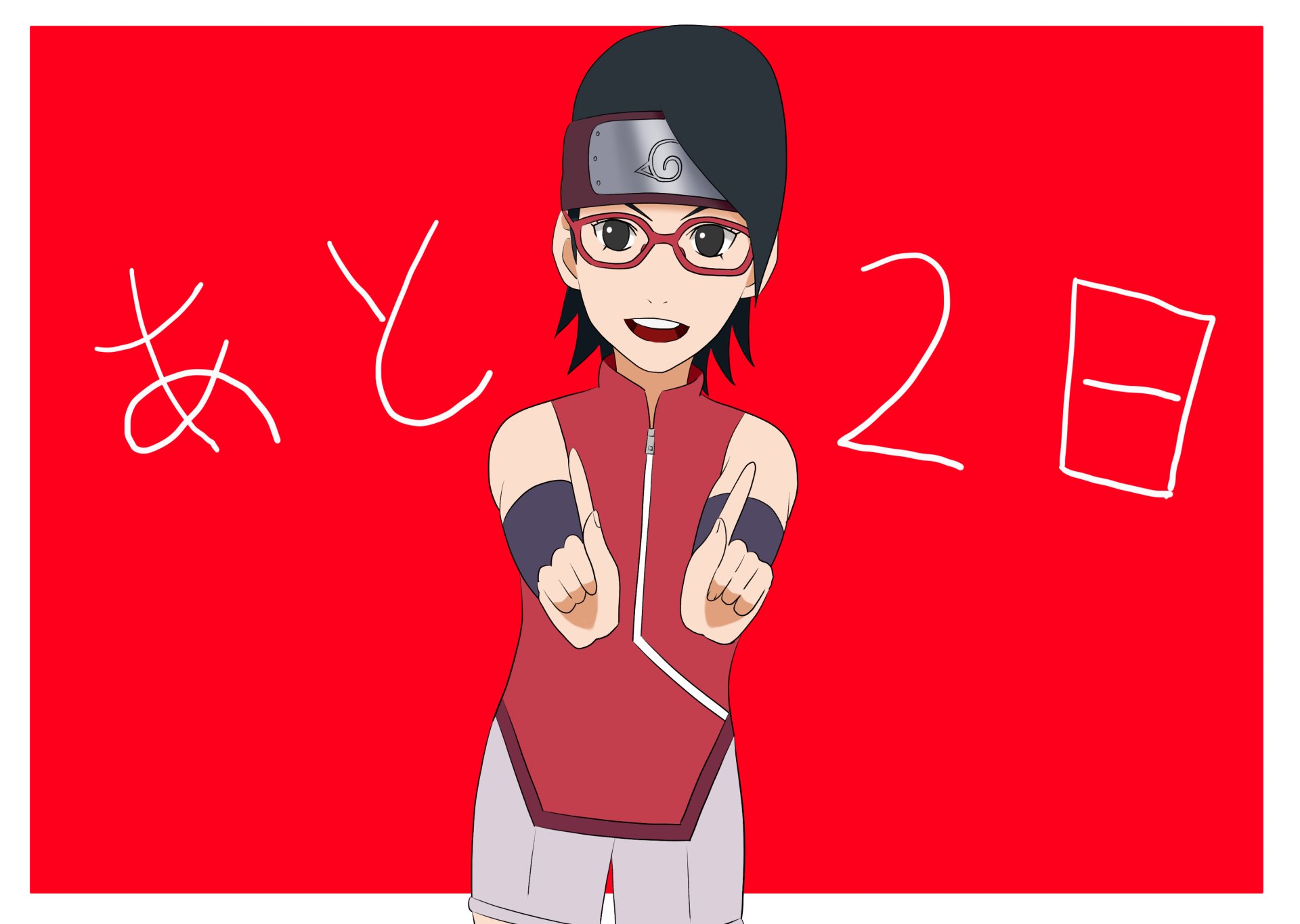 Download Sarada Uchiha Anime Boruto HD Wallpaper by ハリネズミ 新刊委託中