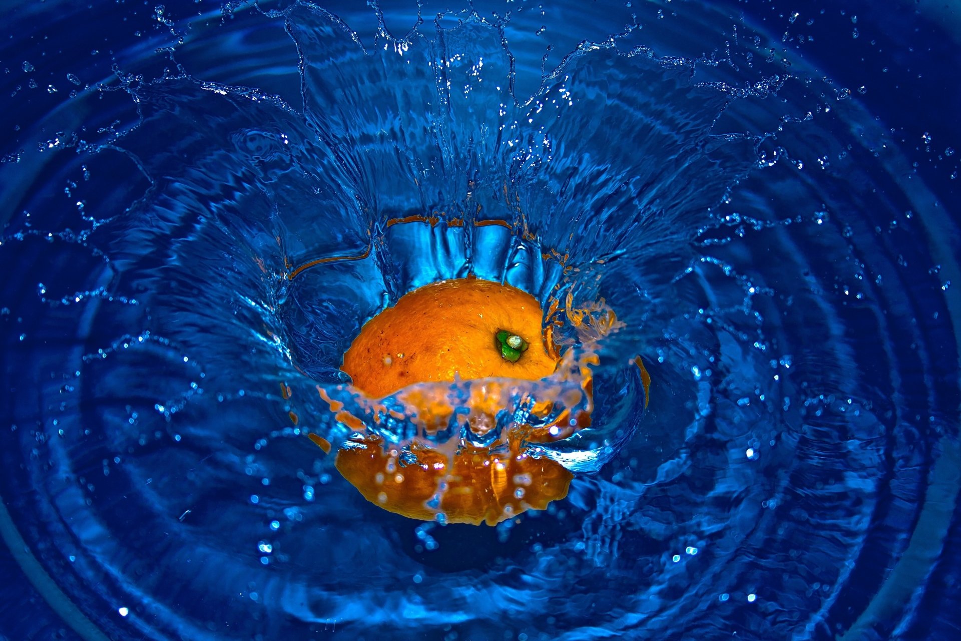 Download Orange (Fruit) Splash Water Food Orange (Color) Fruit 4k Ultra HD Wallpaper