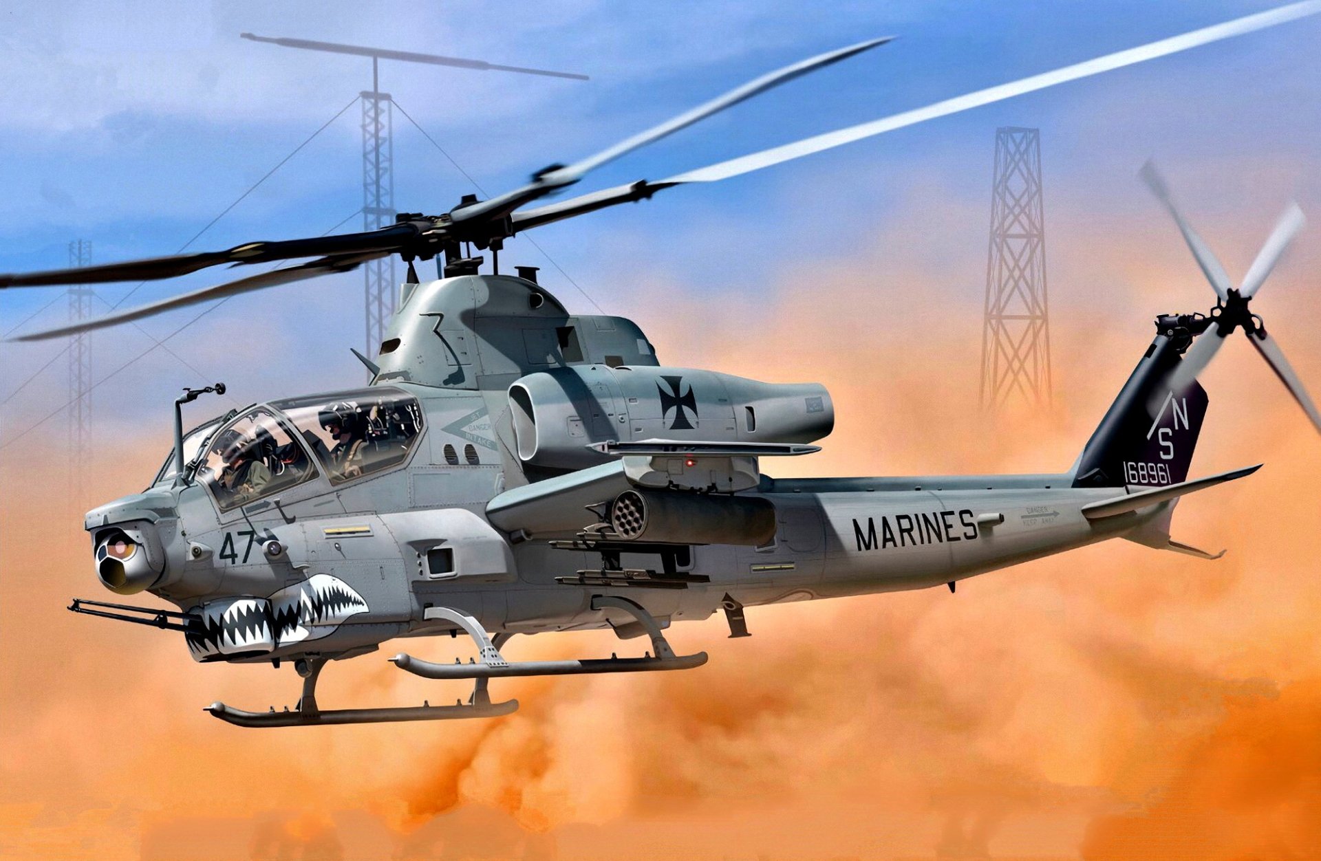 AH 1 Cobra Attack Helicopter