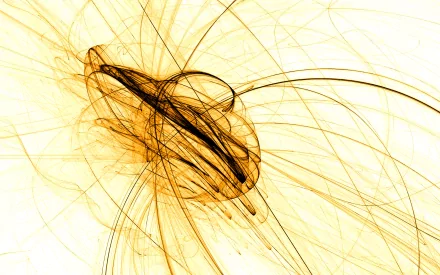 An abstract design featuring dynamic energy lines in shades of yellow, creating a vibrant and lively backdrop for a HD PC desktop wallpaper.
