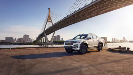 bridge white car car Chevrolet vehicle Chevrolet Colorado HD Desktop Wallpaper | Background Image