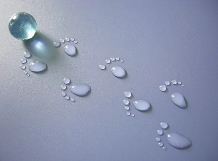 water drop footprint artistic water HD Desktop Wallpaper | Background Image