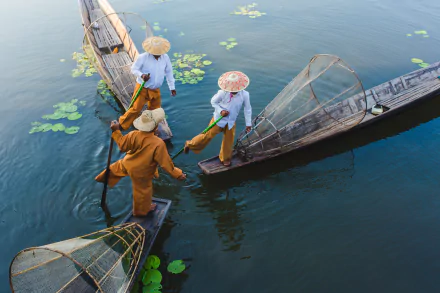 boat photography fisherman HD Desktop Wallpaper | Background Image
