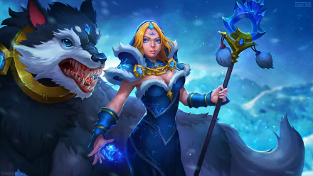 Crystal Maiden (DotA 2) video game DotA 2 HD Desktop Wallpaper | Background Image