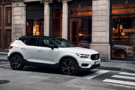 SUV white car Volvo car vehicle Volvo XC40 HD Desktop Wallpaper | Background Image