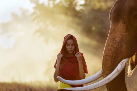 saree depth of field woman model HD Desktop Wallpaper | Background Image