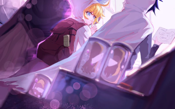 Ray (The Promised Neverland) Emma (The Promised Neverland) Anime The Promised Neverland HD Desktop Wallpaper | Background Image