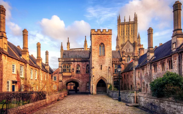 cathedral United Kingdom religious Wells Cathedral HD Desktop Wallpaper | Background Image