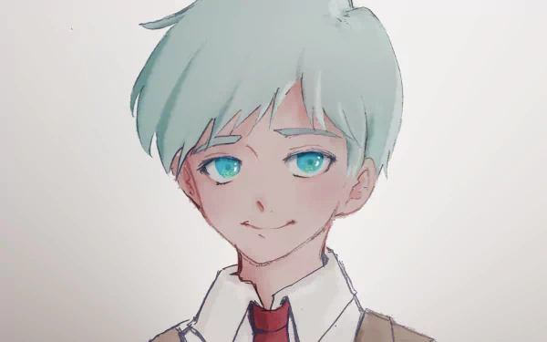 aqua hair aqua eyes Norman (The Promised Neverland) Anime The Promised Neverland HD Desktop Wallpaper | Background Image