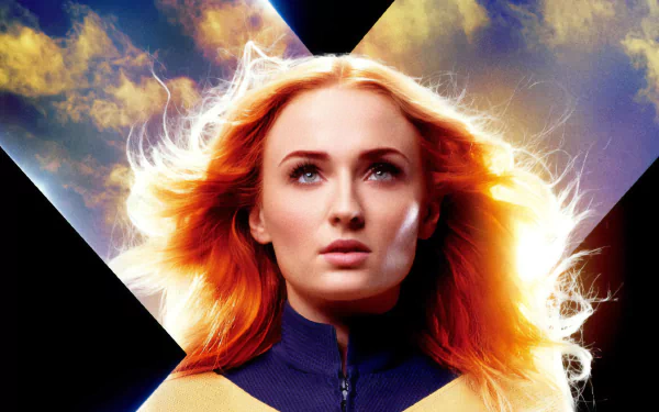 Jean Grey redhead X-Men X-Men: Dark Phoenix actress British Sophie Turner movie Dark Phoenix HD Desktop Wallpaper | Background Image