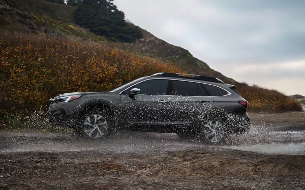 silver car SUV car Subaru vehicle Subaru Outback HD Desktop Wallpaper | Background Image