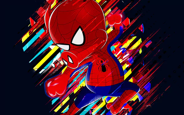 Spider-Ham movie Spider-Man: Into The Spider-Verse HD Desktop Wallpaper | Background Image
