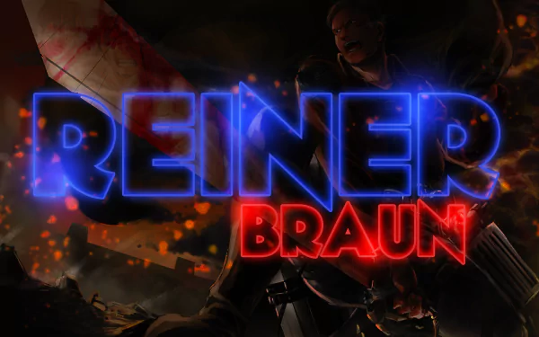 Reiner Braun Anime Attack on Titan HD Desktop Wallpaper | Background Image