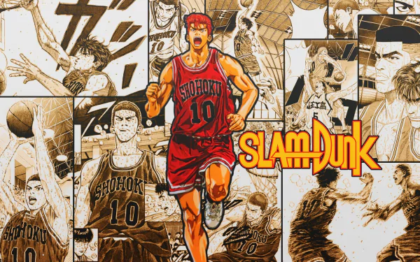 Hanamichi Sakuragi Anime Slam Dunk HD Desktop Wallpaper | Background Image