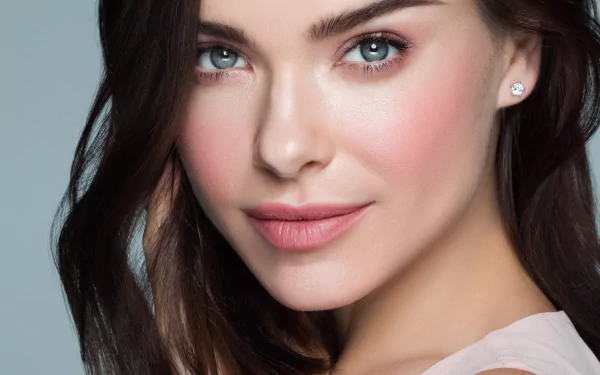 blue eyes face Russian singer brunette music Elena Temnikova HD Desktop Wallpaper | Background Image
