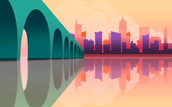 Artistic City Bridge HD Wallpaper | Background Image