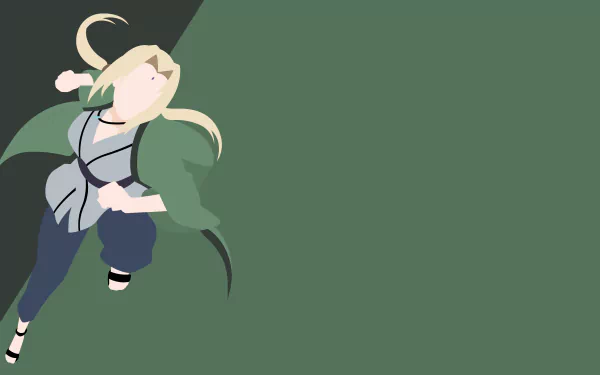 minimalist Tsunade (Naruto) Anime Naruto minimalist anime HD Desktop Wallpaper | Background Image