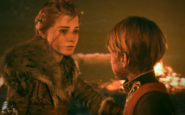 Hugo de Rune Amicia de Rune video game A Plague Tale: innocence HD Desktop Wallpaper | Background Image